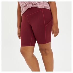 Torrid Burgundy Performance Core Active Bike Short